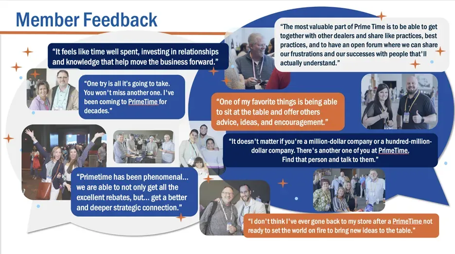 Member feedback quotes